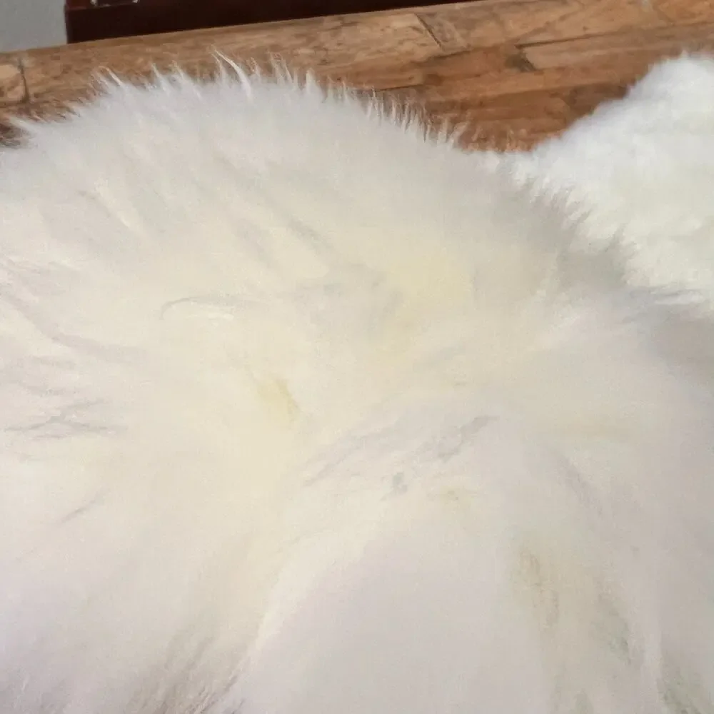Ikea Genuine Sheepskin Throw Rug White 16